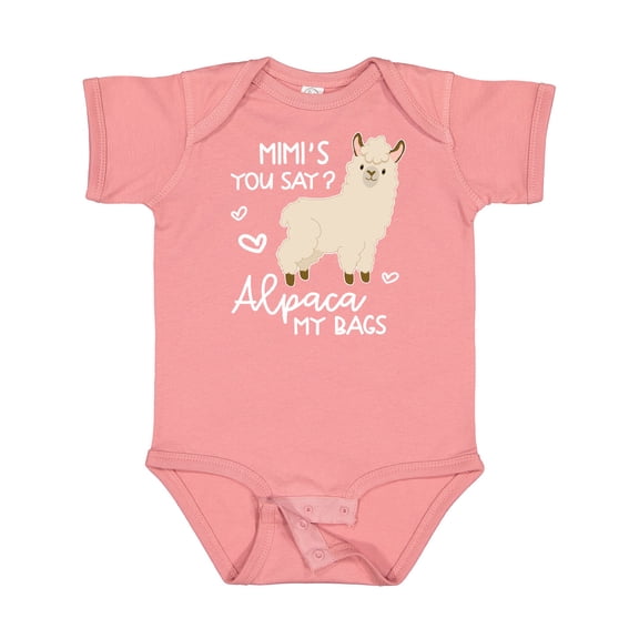Inktastic Mimi's You Say Alpaca My Bags Boys or Girls Baby Bodysuit