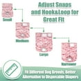 thumbnail image 4 of Wegreeco Pack of 3 Reusable Dog Diapers Female, Washable Premium Female Doggie Diapers, Super-Absorbent Dog Wraps, Large, Lace, 4 of 6