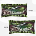 thumbnail image 2 of Yiaed Big Bass Fish Microfiber Queen Pillow Cases,Pillowcases with Envelope Closure, Wrinkle, Fade and Stain Resistant Pillow Covers, 20x36in（No pillow core）, 2 of 7