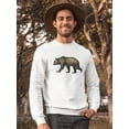 thumbnail image 2 of Wild Bear Drawing Sweatshirt Men -Image by Shutterstock, Male Large, 2 of 4