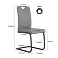 thumbnail image 2 of GUIOIHDC Dining chairs   White PU Chair modern kitchen chair with metal leg, 2 of 17