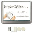 thumbnail image 5 of Durable Click Sign for Walls, Glass or Partitions, 5.87" x 4.12", Graphite, 5 of 9