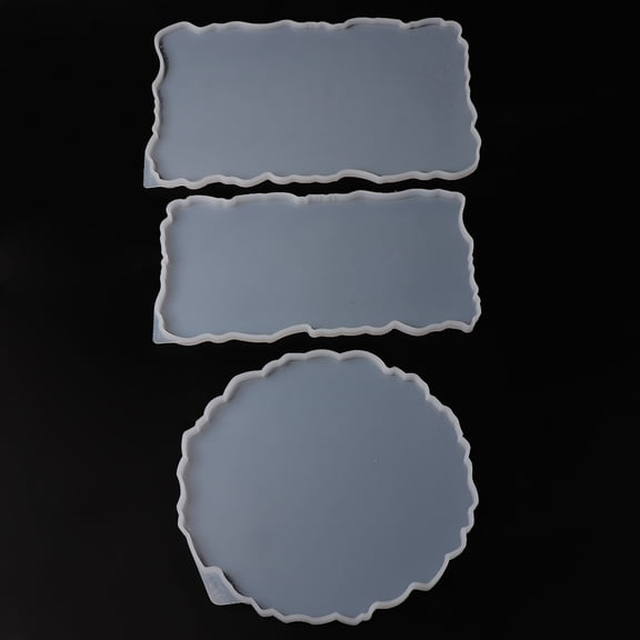 Large Tray Resin Mold Irregular Platter Epoxy Resin Casting Molds for Adult Kid
