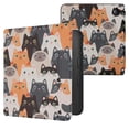 thumbnail image 1 of Funda kwmobile para Kobo Libra 2 eReader con diseño de gatos, 1 of 8