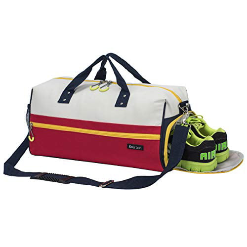 Kuston Sports Gym Bag with Shoes Compartment Travel Duffel Bag for 