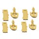 thumbnail image 1 of 1/12 escala Hardware aldabas de puerta de accesorios de ranuras de para el frente Zulema Dollhouse del golpeador, 1 of 8