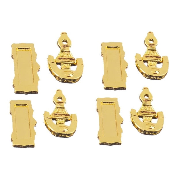 1/12 escala Hardware aldabas de puerta de accesorios de ranuras de para el frente Zulema Dollhouse del golpeador