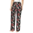 thumbnail image 6 of Pajama Pants Women, Autumn Forest Mushrooms Sweatpants Soft Sleep Lounge Pants, Casual PJ Bottoms Pants with Pockets, 6 of 7