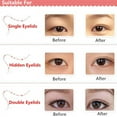 thumbnail image 3 of Narrow Mesh Lace Eyeliner Double Eyelid Sticker Tape Technical Eye Tape Beauty Cosmetic Makeup Make Up 240pairs P27, 3 of 8