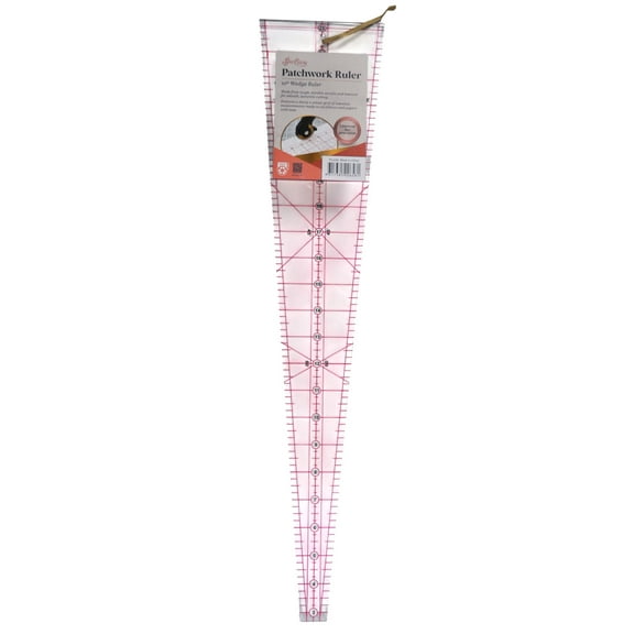 Sew Easy 22 1/2 x 4 7/8 10 Degree Patchwork Wedge Ruler NL4185