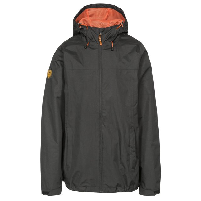 Trespass - Chaqueta Impermeable para Hombre (Negro)