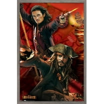 Disney Pirates of the Caribbean: At World's End - Duo Wall Poster, 14.725" x 22.375", Framed