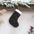 thumbnail image 6 of Balery Cool Skull Love Pattern Christmas Stockings with Initials, 18" Large Knit Christmas Stocking,Xmas Stocking for Kids, Holiday and Family Stocking, 6 of 7