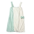 thumbnail image 1 of Vestido de toalla envolvente para baño/ducha para mujer, falda de baño con tirantes y falda de baño con lazo de bloque de color doble, 1 of 5