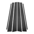 thumbnail image 1 of Ofertas Únicas 6 Piezas de Recorte de Ventana del Pilar de la Puerta del Automóvil para Toyota Highlander 2001-2007 Fibra de Carbono, 1 of 6
