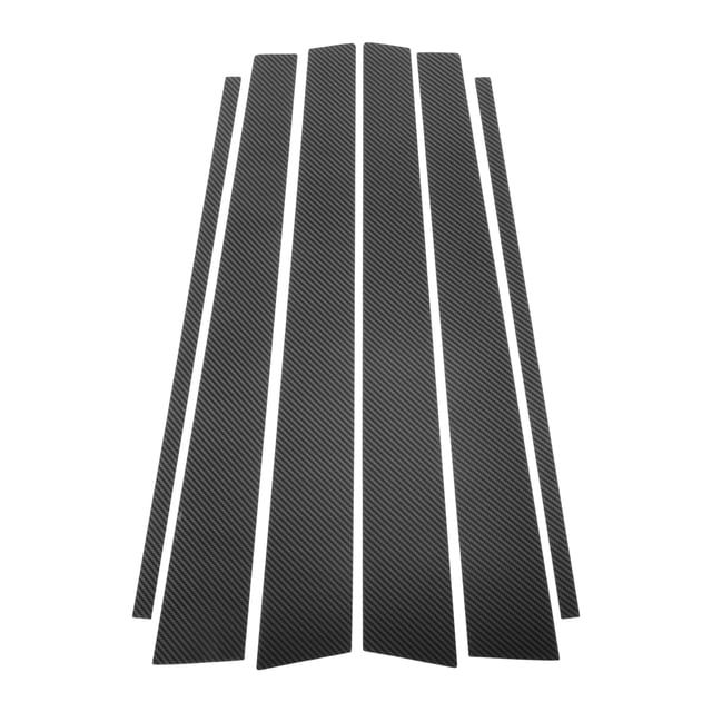 Ofertas Únicas 6 Piezas de Recorte de Ventana del Pilar de la Puerta del Automóvil para Toyota Highlander 2001-2007 Fibra de Carbono