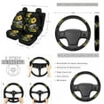 thumbnail image 2 of Jeiento Elephant Auto Seat Covers Full Set of 13 with Car Steering Wheel Cover Seatbelt Shoulder Pad Sunflower Trash Bin Rearview Mirror Cover Coasters Keychain Lipstick Holder Car Accessory Decor, 2 of 5