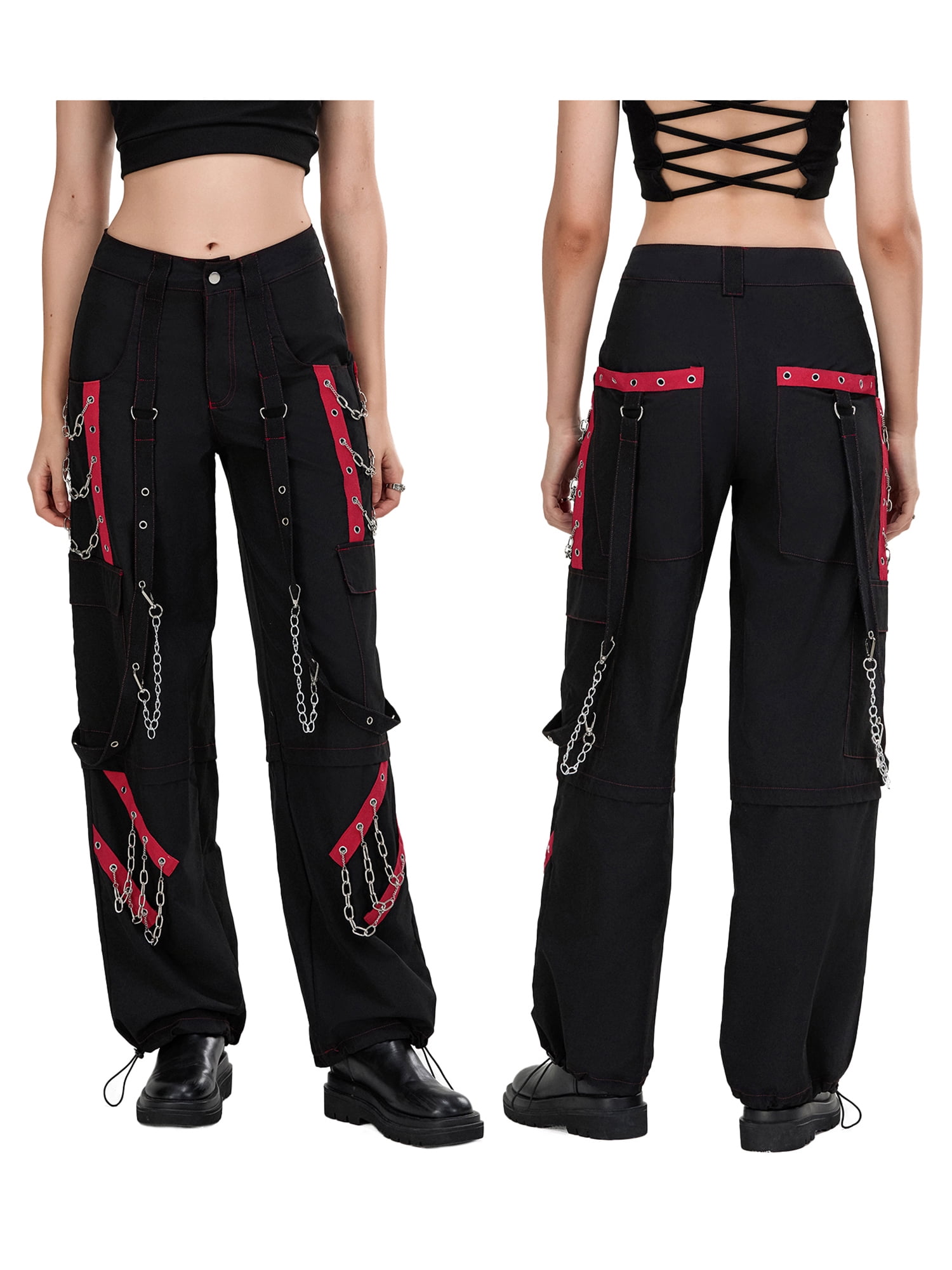 パンツ 00s RICO black cargo flared pants Y2K 00s RICO black cargo flared pants Y2K Black Baggy Cargo