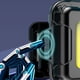 thumbnail image 3 of Faro LedLinterna de cabeza compacta 4 modos de luz tipo C carga USB para emergencia de escalada, 3 of 8