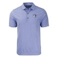thumbnail image 2 of Men's Cutter & Buck  Heather Blue Saint Louis Billikens Big & Tall Forge Eco Heather Stripe Stretch Recycled Polo, 2 of 3