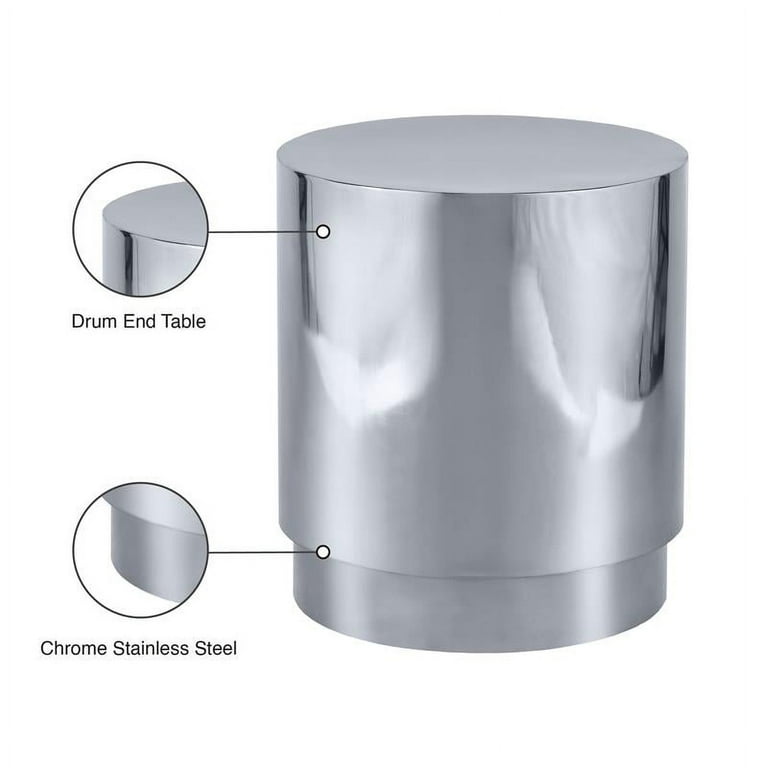 Meridian Furniture Jazzy End Table - Silver