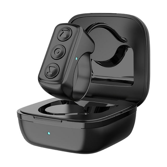 Bearachild Control remoto para TikTok manos libres y página de control de experiencia Kin-dle Página de control remoto de Turner Relojes inteligentes negro