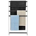 thumbnail image 6 of MyGift 32 inch Black 4 Tier Freestanding Metal Towel Rack, 6 of 6