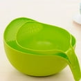 thumbnail image 5 of CurioCo Rice Washer Strainer with Handle Durable Kitchen Colander for Vegetables, Fruits, Rice, and Multi-Purpose Food Rinsing, 5 of 5