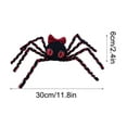 thumbnail image 2 of Wadada Halloween Spiders Decoration,Outdoor Halloween Spider Decor Outside, Cute Fake Black Spider,Realistic Hairy Spiders for Indoor Haunted House Prop Yard Lawn Garden Decor(11.8x2.4 Inch, Red), 2 of 5