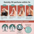 thumbnail image 4 of Perfume Travel Refillable Bottle Cologne Atomizer Leather Fragrance Sprayer Pump Bottom Fill Mini Pocket Size 5ml Travel Essentials, 4 of 5