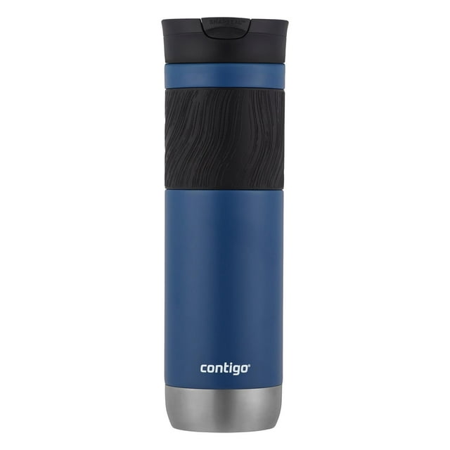 Contigo Byron 2.0 Stainless Steel Travel Mug with SNAPSEAL Lid and Grip, 24 oz (709 ml), Blue Corn