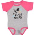 thumbnail image 3 of Inktastic Will You Marry Daddy-ring Boys or Girls Baby Bodysuit, 3 of 5