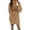 Khaki, variant on Arlun Women's Turtleneck Oversize Midi Pullover Sweater Dresses Solid Color Loose Fit Ribbing Knit Knee Length Dress Long Sleeve Simple Basic Fall Winter Clothes 2025 White S