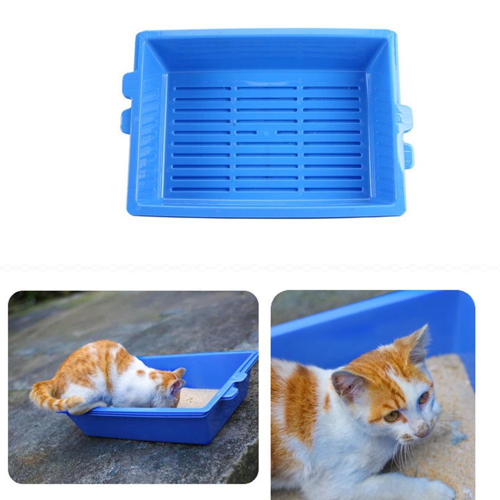 PBPBOX Durable Litter Box for Easy Cleaning and Comfort with Spill Prevention Design for Pet Use