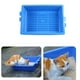 thumbnail image 4 of 1 inodoro para gatos con abertura para inodoro, tres en uno, de plástico, de tres capas (azul)., 4 of 5