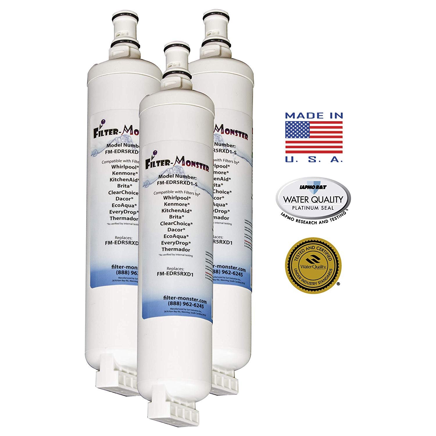 NSF 42, 53, 401 FilterMonster Replacement Refrigerator Water Filter