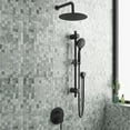 thumbnail image 2 of Refuge 10-in Rain Showerhead Combo Shower System with Adjustable Handshower Slide Bar and Pressure Balanced Mixing Valve Matte Black, 2 of 5