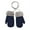 Blue, variant on Kids' Sherpa Lined Knit Mittens Boys Girls Winter Gloves