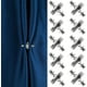 thumbnail image 1 of 10 pares de imanes de metal para cortinas que mantienen la cortina cerrada para el hogar, el dormitorio y la oficina, 1 of 5