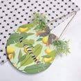 thumbnail image 4 of Vintage Frond Lemon Welcome Sign Farmhouse Front Porch Door Hanging Welcome Wreath for Holiday Wall Home 12 X 12 in Home Decor, 4 of 7