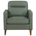 thumbnail image 4 of Coaster Jonah Faux Leather Upholstered Track Arm Accent Club Chair Green, 4 of 12