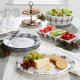 thumbnail image 3 of Colección Plaid Entertaining - Bandeja de dos niveles, 3 of 3