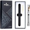 thumbnail image 5 of Majohn V1 Vacuum Filling Fountain Pen Extra Fine Nib, Transparent Acrylic Demonstration Writing Gift Pen with Box (Silver Clip), 5 of 13