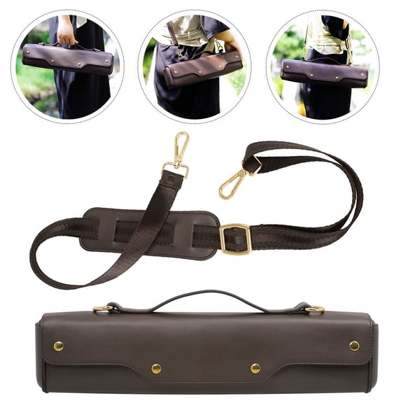 Luxshiny Coffee Flute Storage Bag with Material and Adjustable Shoulder Strap for Easy Carrying