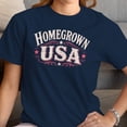 thumbnail image 3 of Smartprints Homegrown Usa Women's T-Shirt Navy, Cotton, L, 3 of 4