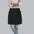 thumbnail image 4 of unbranded Delantal Negro Cuerpo Con Bolsillos Ajustable Para Cocina Y Restaurante, 4 of 8