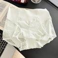 thumbnail image 2 of Ruimatai Women's High Waist Underwear Lace Thong Panties Sexy Breathable Comfortable No Show Mid Rise Hip Lift Soft Stretch, 2 of 3