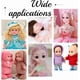 thumbnail image 5 of 16 pares de ojos de seguridad 3D con pestañas, 4 estilos de ojos para marionetas, manualidades Amigurumi, ojos móviles de dibujos animados, ojos de plástico semiredondos., 5 of 5