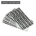 thumbnail image 3 of Self Adhesive Vinyl Letter Stickers Black 0.5 Inch 208 Count/Sheet,10 Pack, 3 of 5