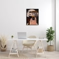thumbnail image 2 of Layered Collage Woman Portrait Abstract Graphic Art Black Framed Art Print Wall Art, 2 of 7